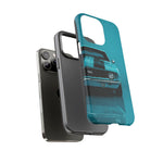 Muscle Car Phone Case Teal 69 Camaro SS, Retro Classic Cover, Guys Gift