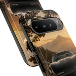 C4 ZR1 Corvette Phone Case, Black Misty Mountain Pass Cover