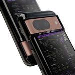 R33 Skyline Infographic Phone Case, Purple Spec Sheet Cover