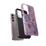 Pink Chrome Cherry Blossom Phone Case | Tough Cover
