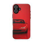 Red Miata Phone Case, NA MX5 90s JDM Roadster Tough Cover