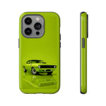 Green Cuda Muscle Car phone case for Gear Heads