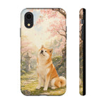 Akita under Cherry Blossoms Dog Breed Phone Case