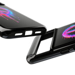 Glitch Peace Sign Phone Case, RGB Melt Digital Art Tough Cover, Gift