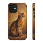 Abyssinian Warm Ticked Portrait Art Tough Phone Case