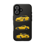 Yellow S2000 Convertible Sports Car Tough Phone Case Multi View