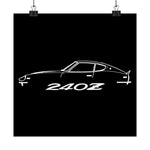 Datsun 240Z Poster Nissan Fairlady Z Classic JDM Car Wall Art Garage Decor