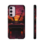 1969 Charger Sunset Tough Phone Case - Palm Silhouette Poster