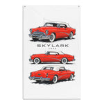 1953 Skylark Red White Top Banner 34x56 Garage Man Cave Wall Decor Gift