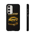 Z06 Corvette Phone Case, Yellow Neon Chrome Studio Cover