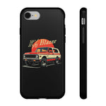 Orange Chevy K5 Blazer Retro SUV Illustration phone case