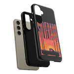 Silverado sunset truck Phone Case | Retro pickup silhouette