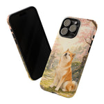 Akita under Cherry Blossoms Dog Breed Phone Case