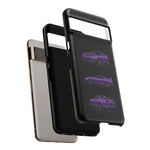 MK4 Supra Phone Case Purple, Three-View Vector Cover
