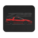 Z28 Retro Sports Car Mouse Pad – Red Camaro 80s Coupe Art, Non-Slip Rubber Base, 9.5x7.9 in