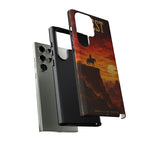 Western Sunset Cowboy Phone Case | Rugged Protective Cover