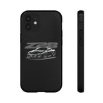 Black 4th Gen Camaro Z28 Sports Car Phone Case | Black Muscle Car Illustration