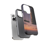 Temple Bell Sunset Phone Case Japan Zen Tough Case