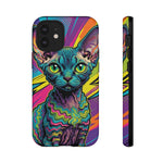 Devon Rex Cat Elf Pixie Pop Art Tough Phone Case
