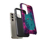 Neon Flamingo Pool Vaporwave Art Tough Phone Case