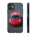 Red C8 Z06 Track Wing Tough Phone Case Cover Gift Art