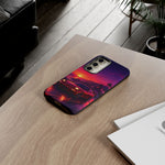 FD RX-7 Retro Sunset Sports Car Tough Case | Neon Vaporwave Beach Drive