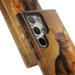Abyssinian Warm Ticked Portrait Art Tough Phone Case