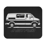 1985 Chevy Astro Van illustration Mouse Pad | Retro Camper Vans