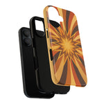 Gold Starburst 70s Retro Art Tough Phone Case