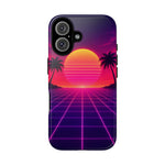 Classic Grid Sunset Vaporwave Art Tough Phone Case