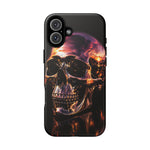 Chrome Skull Sunset Reflection Phone Case Tough Cover Gift