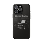 Classic Truckin Flag Chevy 3100 Pickup Tough Phone Case Cover Gift Art
