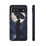 Geisha Parasol Moonlight Art Tough Phone Case