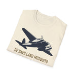 de Havilland Mosquito Minimalist silhouette Aviation T-Shirt for Pilots and Airplane Enthusiasts