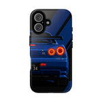 R34 Skyline Afterburner Rear GT-R Tough Phone Case for JDM Fans