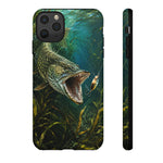 Northern Pike Phone Case, Weed Bed Fishing Strike Cover, Gift