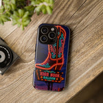 Neon Cowboy Boot phone case | High Noon Saloon design