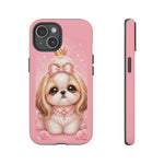 Shih Tzu Princess Kawaii Chibi Puppy Pet Dog Art Tough Phone Case