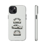 1989 Miata White Triple View Roadster Tough Phone Case Cover