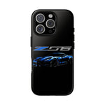 Blue C7 Z06 Sports Car Tough Phone Case Track Style Cover Gift