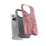 Pink Lip Gloss Heart Mirror Phone Case Girly Tough Case