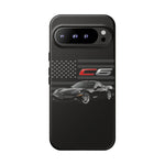 Black C6 Phone Case American Sports Car Tough Cover Gift