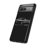 Vintage Galaxie 500 Phone Case | Classic Car Illustration, Black