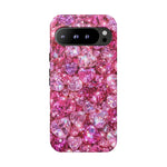 Pink Heart Gem Pattern phone case | Tough Case