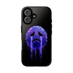 Glitch Sad Face Phone Case, Anime Melt Static Tough Cover