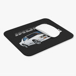 IROC-Z Retro 80s Car Mouse Pad – White Camaro Coupe Art, Non-Slip Rubber Base