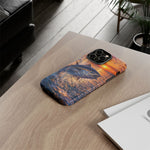 Bluefin Tuna Leaping at Sunset Fishing phone case | Tough Cover