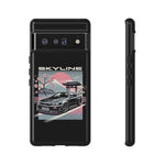 R34 Skyline GT-R Sakura Mountain JDM Tough Phone Case Gift
