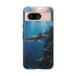 Cobia Reef Phone Case, Shaft of Light Ocean Fishing Tough Cover