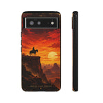 Western Sunset Cowboy Phone Case | Rugged Protective Cover